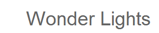 Wonder Lights logo